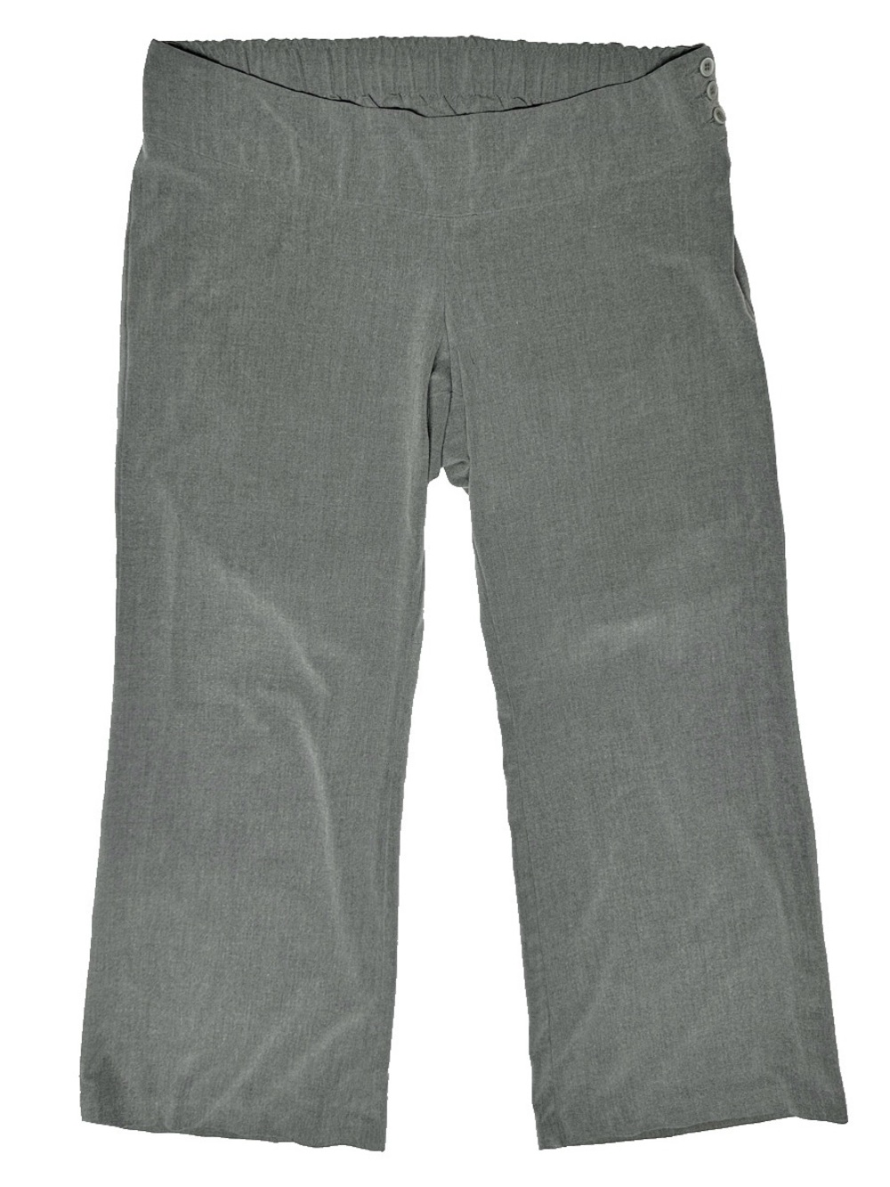 Motherhood Maternity Gray Dress Pants Large Stretch Wide Leg